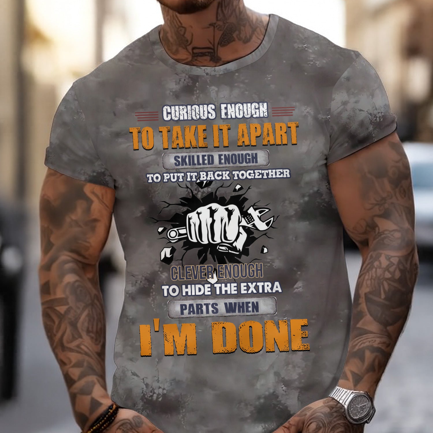 Vintage Mechanic Shirt Curious Enough To Take It Apart Skilled Enough To Put It Back Together T Shirt