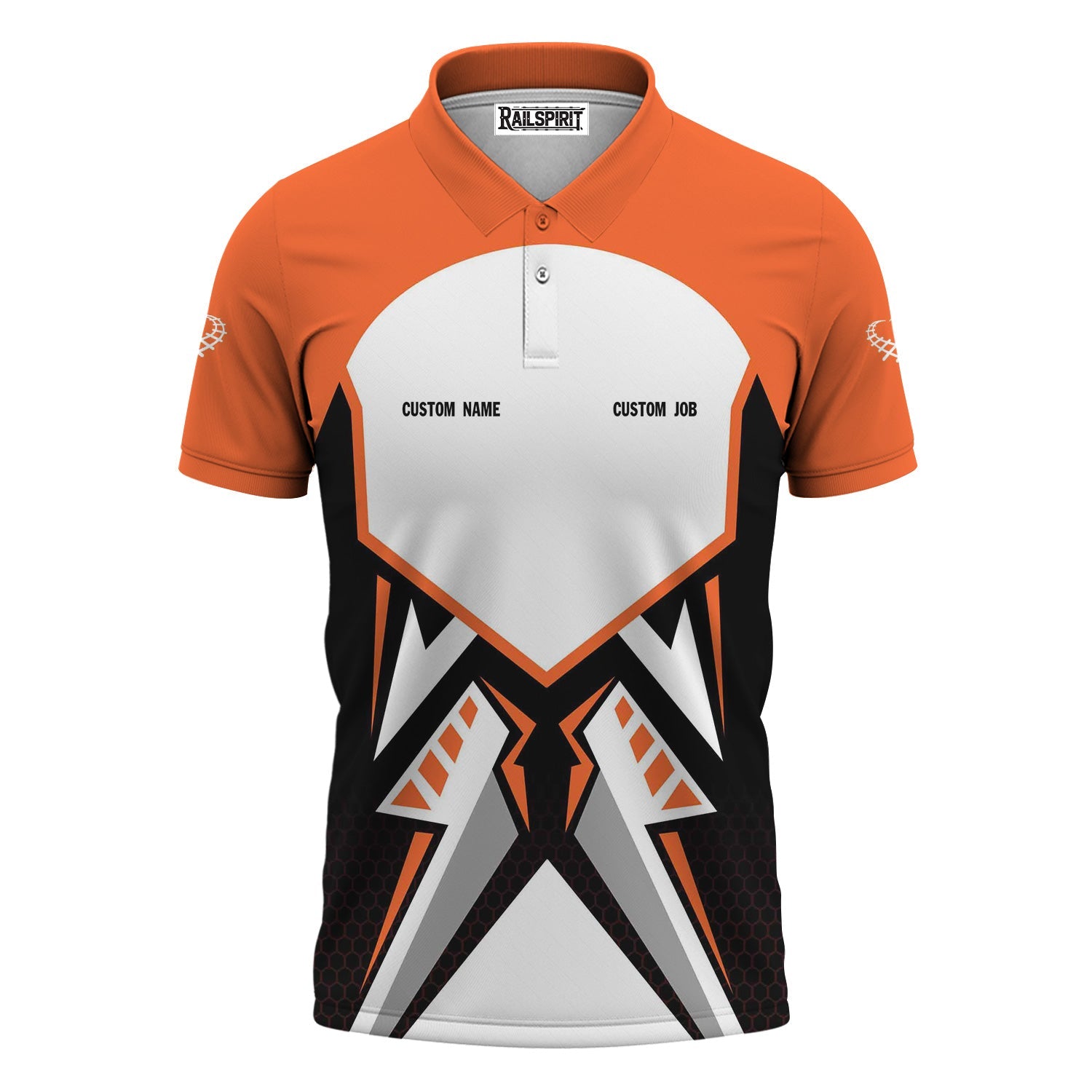 Railspirit Personalized Western Pacific Railroad Polo Shirt Vibriant Style with Custom Position Train Shirt