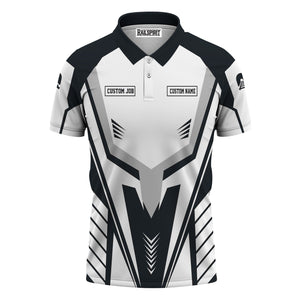 Railspirit Personalized Western Pacific Railroad Polo Shirt Workwear-Inspired with Custom Position Train Shirt