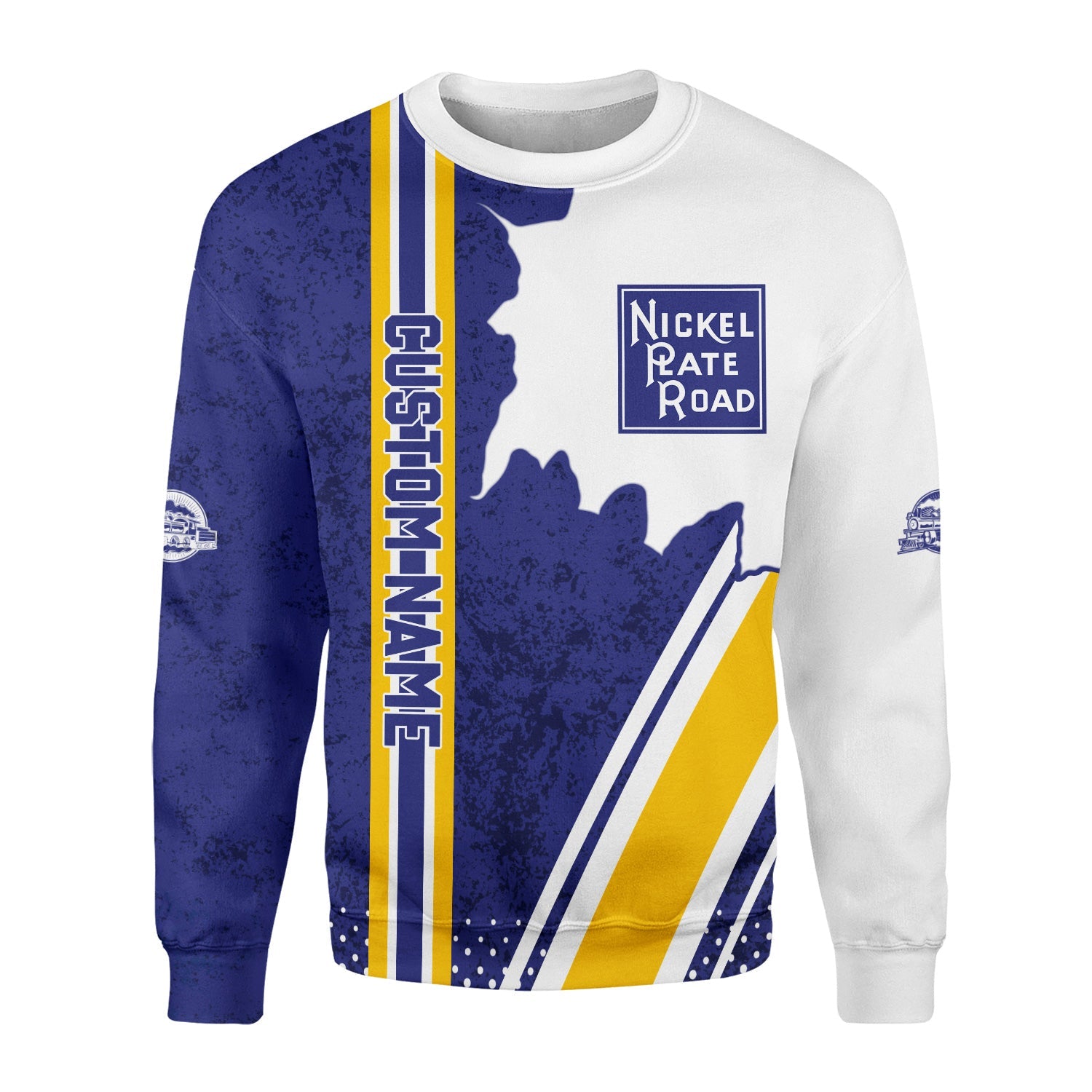 Railspirit Personalized New York, Chicago and St. Louis Railroad Sweatshirt Nickel Plate Road All Over Printed Unisex Shirt