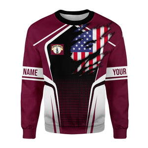 Railspirit Personalized Boston and Maine Railroad Sweatshirt American Eagle Vintage Train Shirt