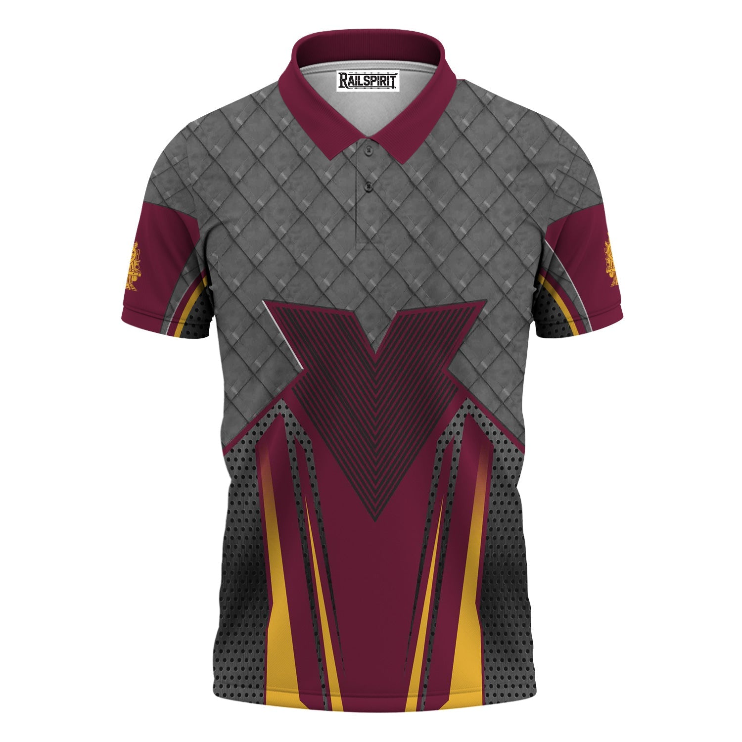 Railspirit Personalized Boston and Maine Railroad Polo Shirt Rugged Steel Vibes Train Shirt All Over Print