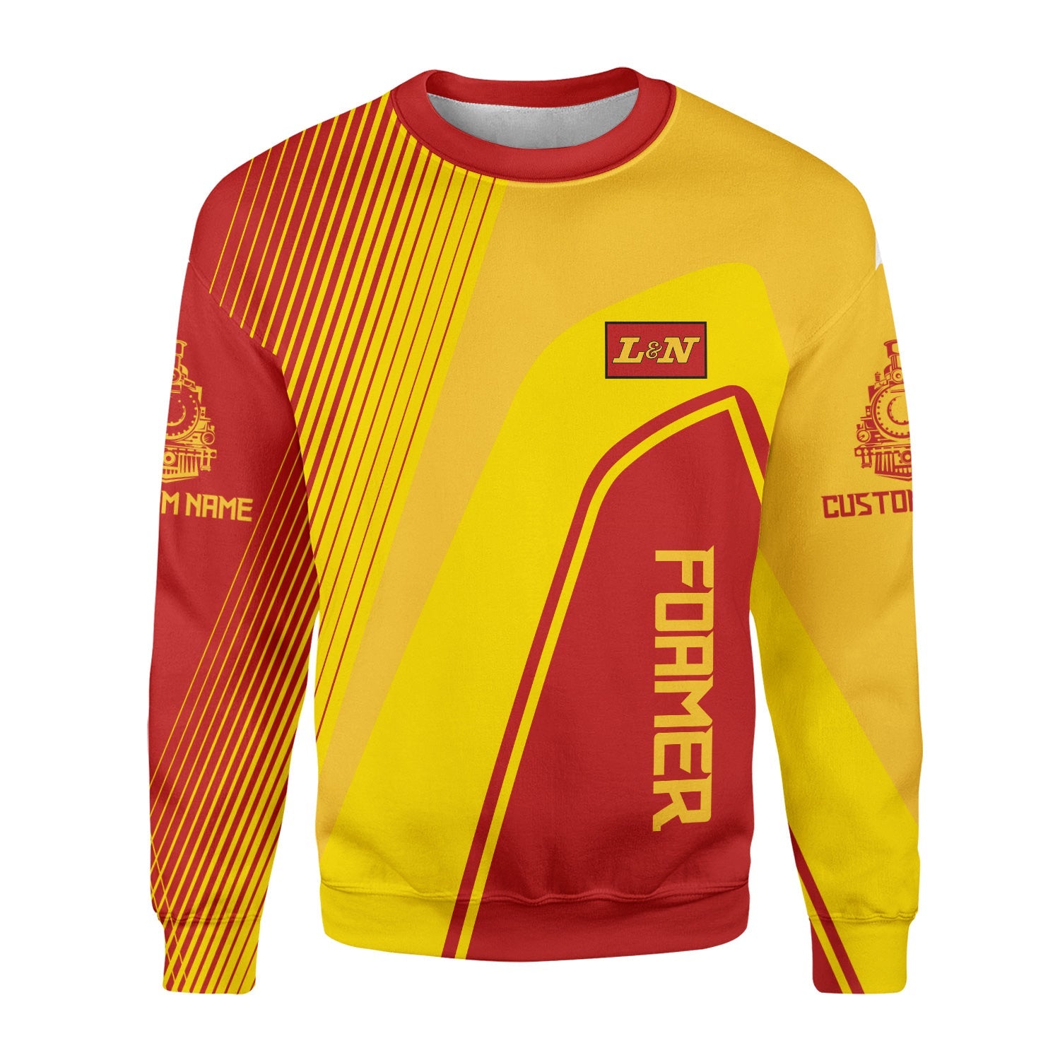 Railspirit Personalized Louisville and Nashville Railroad Sweatshirt Vibrant Striking Style L&N Shirt For Rail Enthusiasts