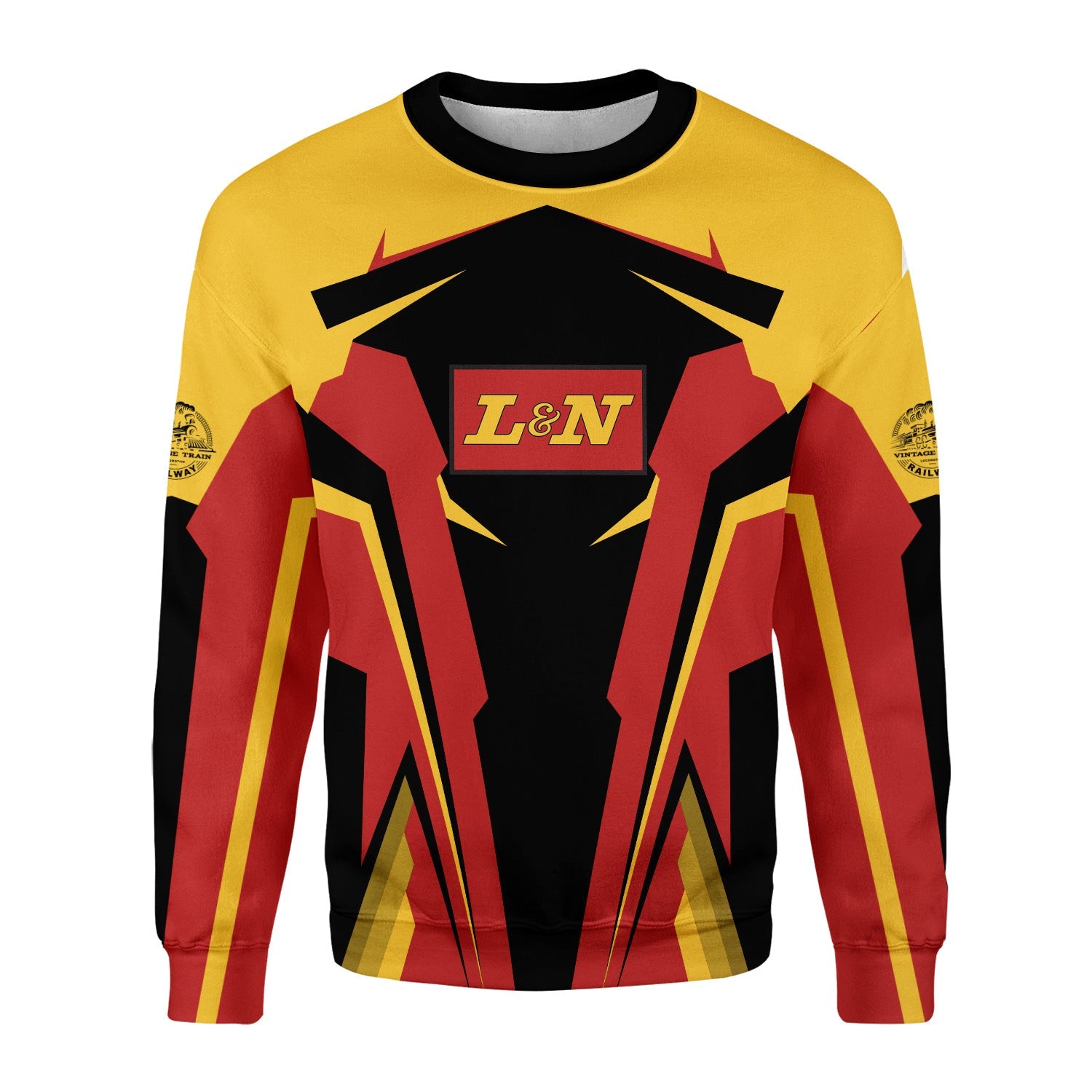 Railspirit Personalized Louisville and Nashville Railroad Sweatshirt L&N Strong Line Style Train Unisex Shirt All Over Print