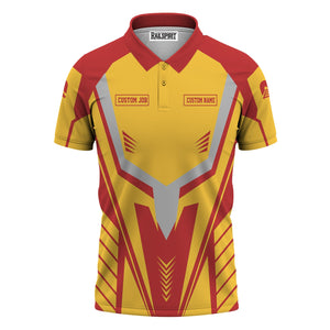 Railspirit Personalized Louisville and Nashville Railroad Polo Shirt Workwear-Inspired with Custom Position L&N Train Shirt