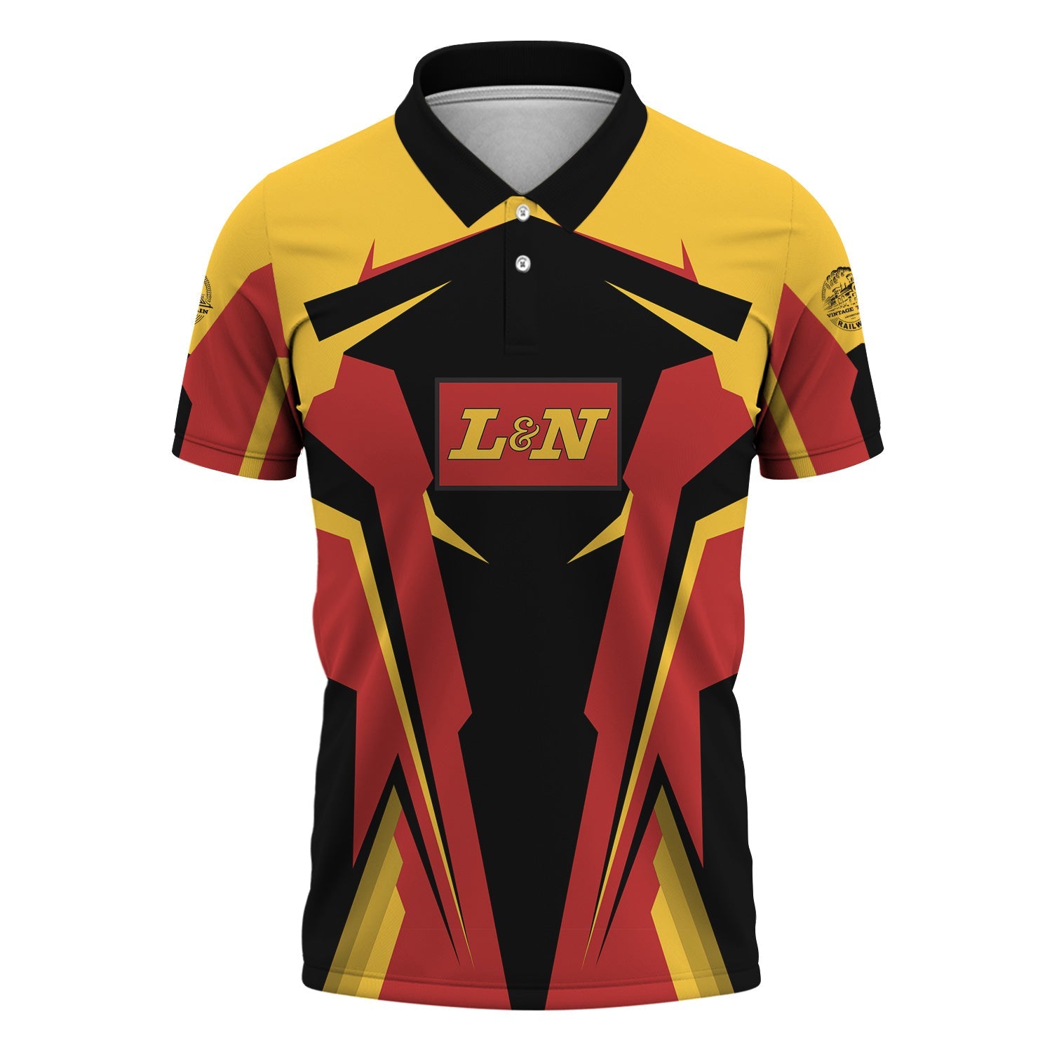 Railspirit Personalized Louisville and Nashville Railroad Polo Shirt L&NStrong Line Style Train Unisex Shirt All Over Print