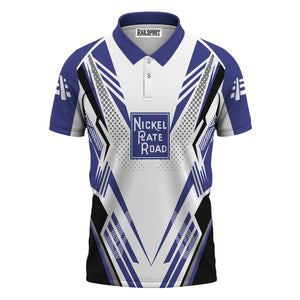 Railspirit Personalized New York, Chicago and St. Louis Railroad Polo Shirt Railroad Tribute Design Nickel Plate Road Train Shirt for Train Lovers