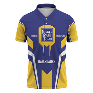Railspirit Personalized New York, Chicago and St. Louis Railroad Polo Shirt Custom Year Railroader Nickel Plate Road Shirt Gift Idea For Train Lover