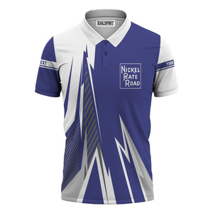 Railspirit Personalized New York, Chicago and St. Louis Railroad Polo Shirt Lightning-Inspired Railway Style Nickel Plate Road Shirt For Train Lovers