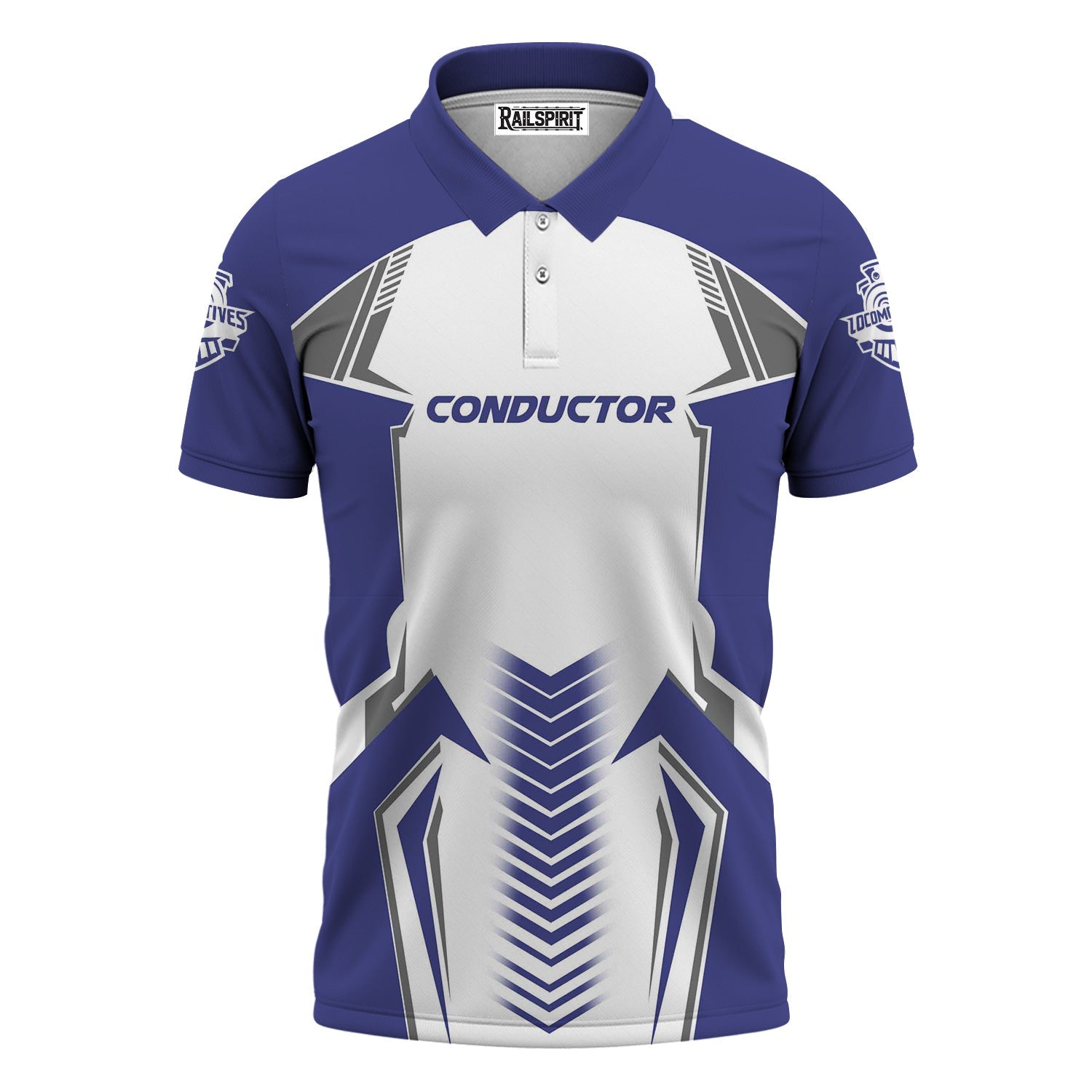 Railspirit Personalized New York, Chicago and St. Louis Railroad Polo Shirt Standout Style with Custom Position Nickel Plate Road Train Shirt