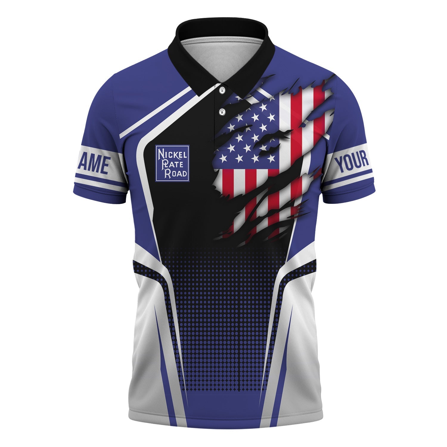 Railspirit Personalized New York, Chicago and St. Louis Railroad Polo Shirt American Eagle Vintage Train Nickel Plate Road Shirt
