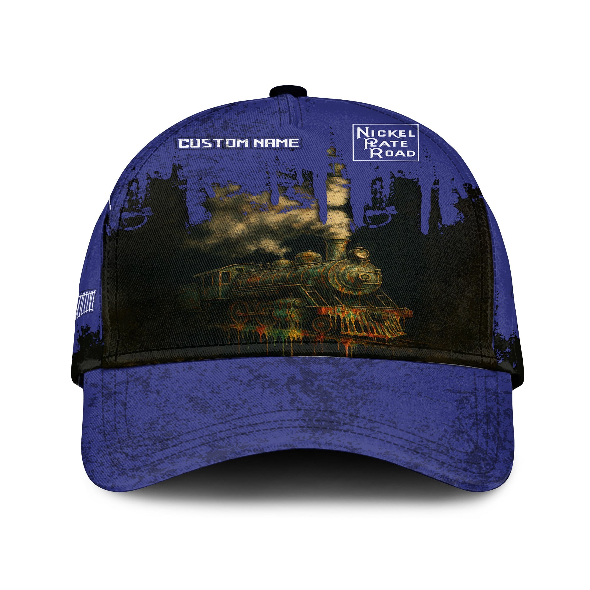 Railspirit Personalized New York, Chicago and St. Louis Railroad Classic Cap Vintage Train Art Style Nickel Plate Road Cap For Locomotive Fans