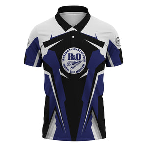 Railspirit Personalized B&O Great States Railroad Polo Shirt Strong Line Style Train Unisex Shirt All Over Print