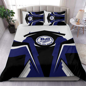 Railspirit B&O Great States Railroad Bedding Set Strong Line Style Bedding Set All Over Print