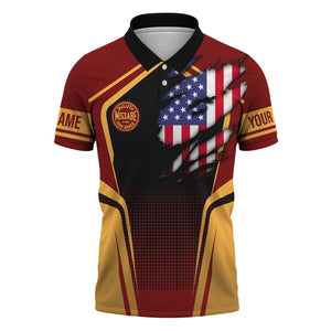 Railspirit Personalized Duluth, Missabe, & Iron Range Railroad Polo Shirt American Eagle Vintage Train Shirt