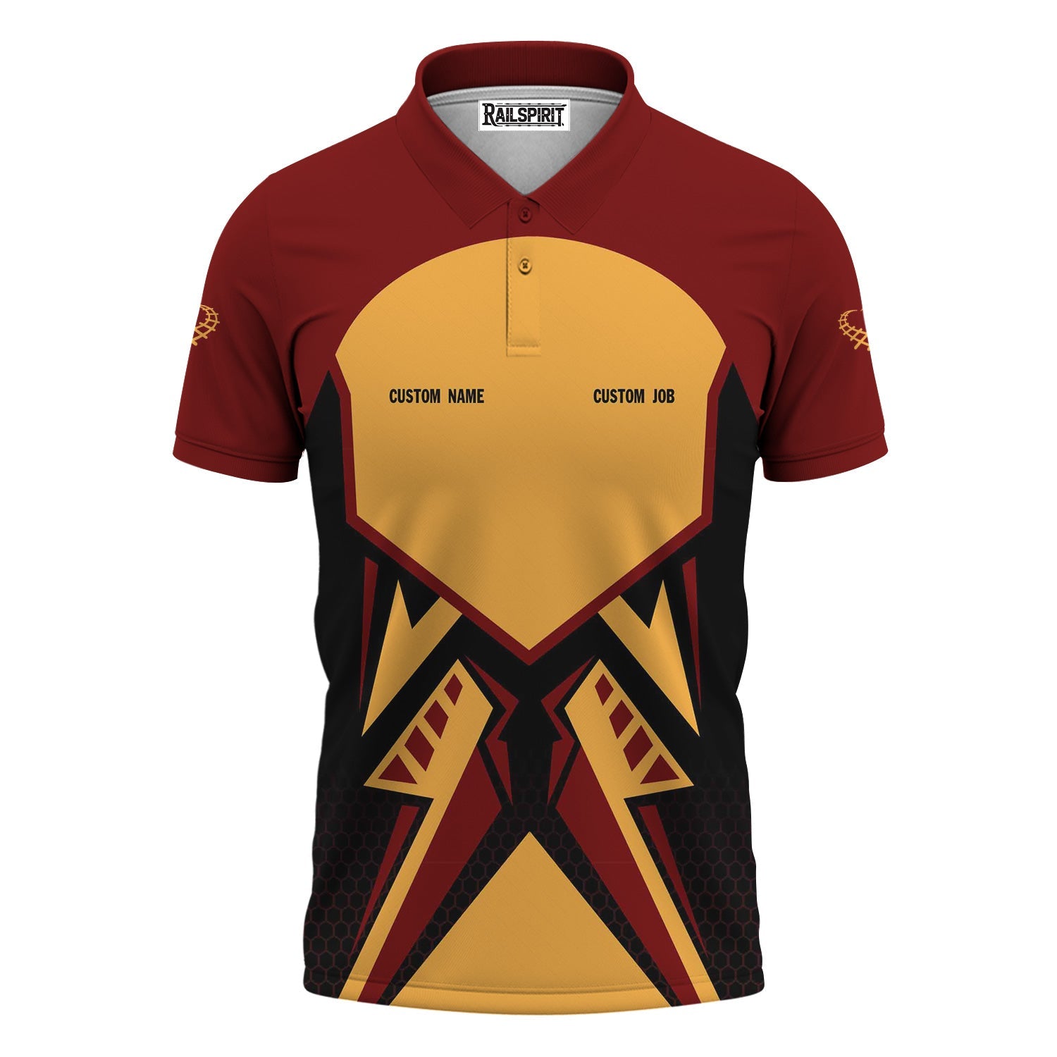 Railspirit Personalized Duluth, Missabe, & Iron Range Railroad Polo Shirt Vibriant Style with Custom Position Train Shirt