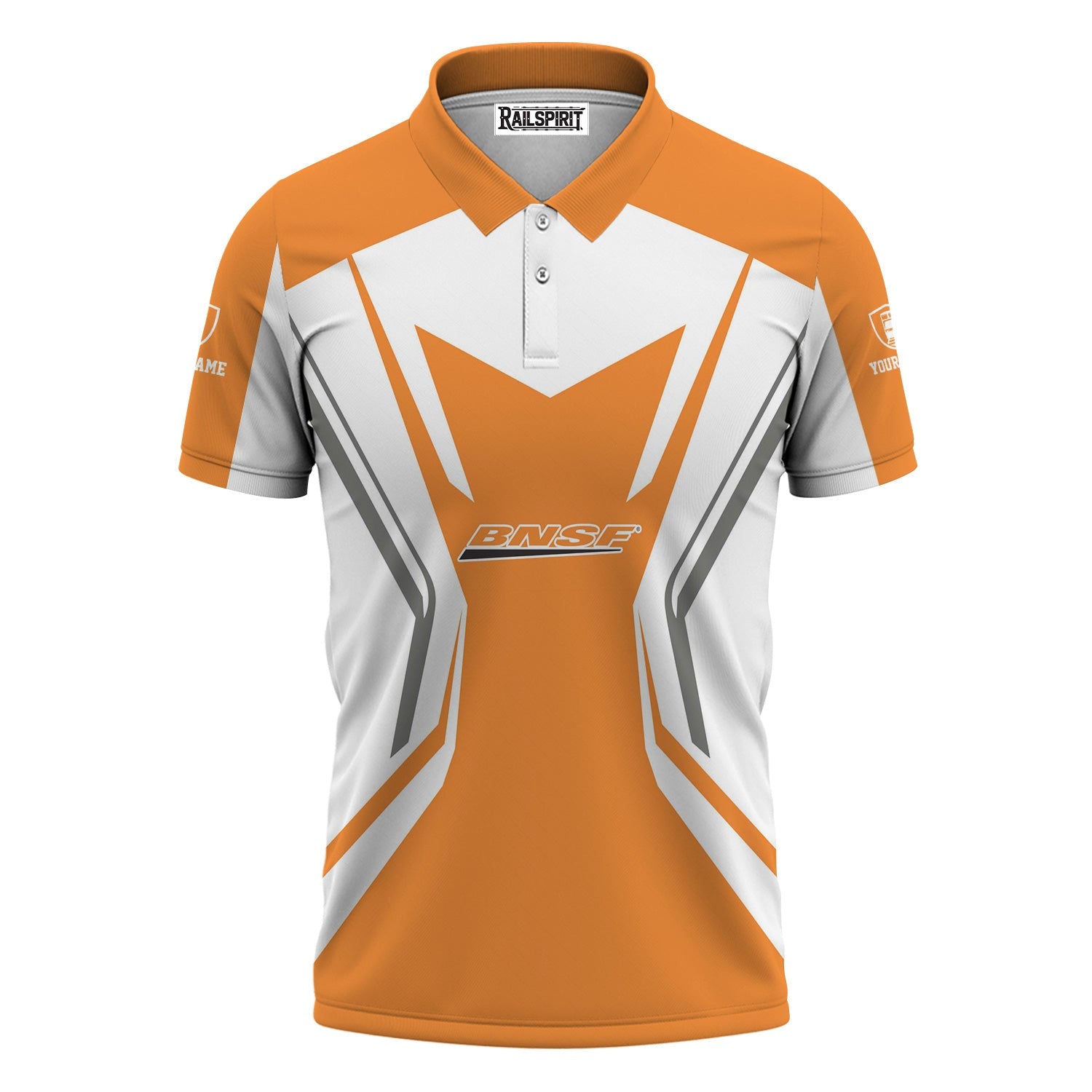 Railspirit Personalized BNSF Railway Polo Shirt Unique Style with Custom Job Train Shirt