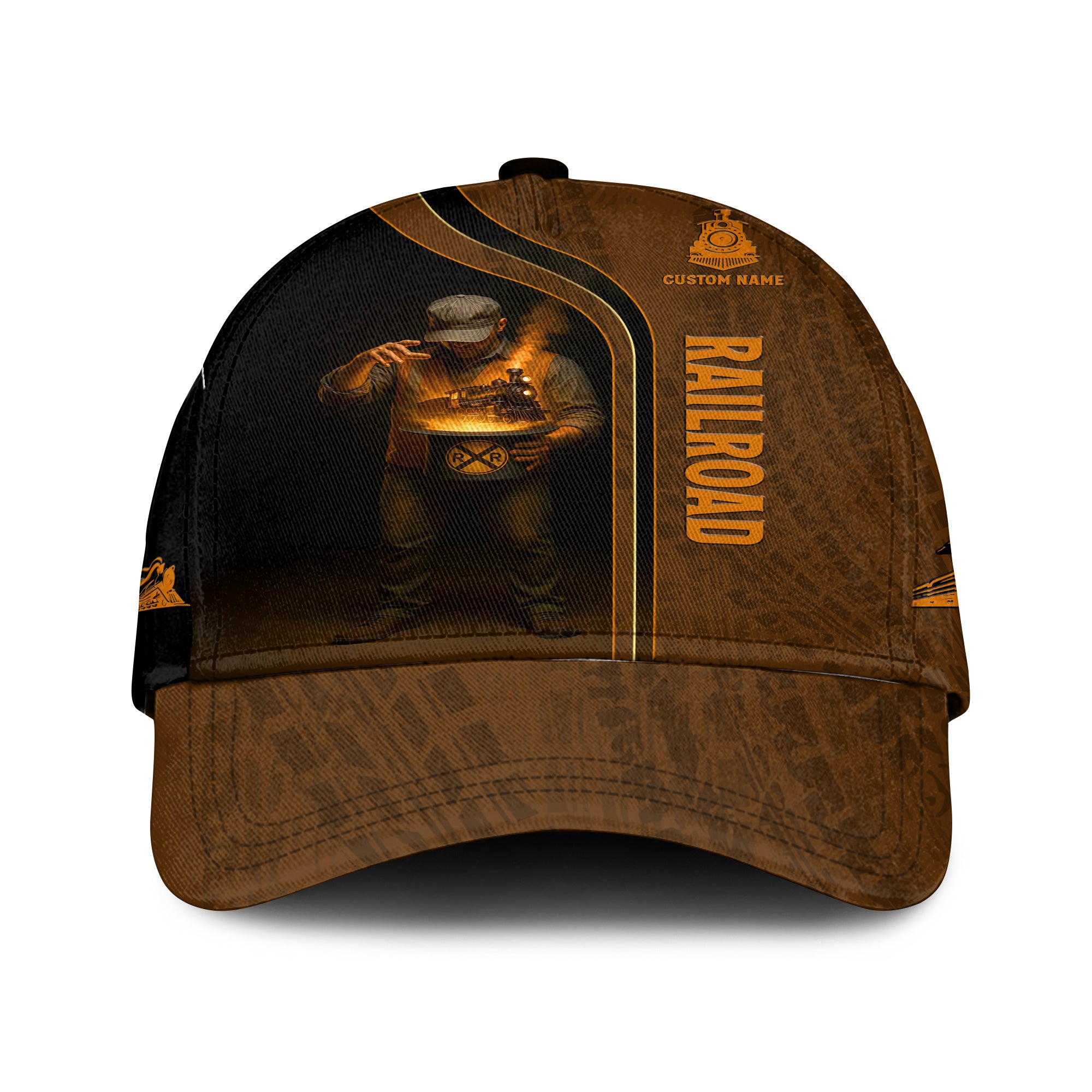 Railspirit Personalized Classic Cap Railroad Worker Who Solves Problems You Can't Like A Magician Design Train Cap