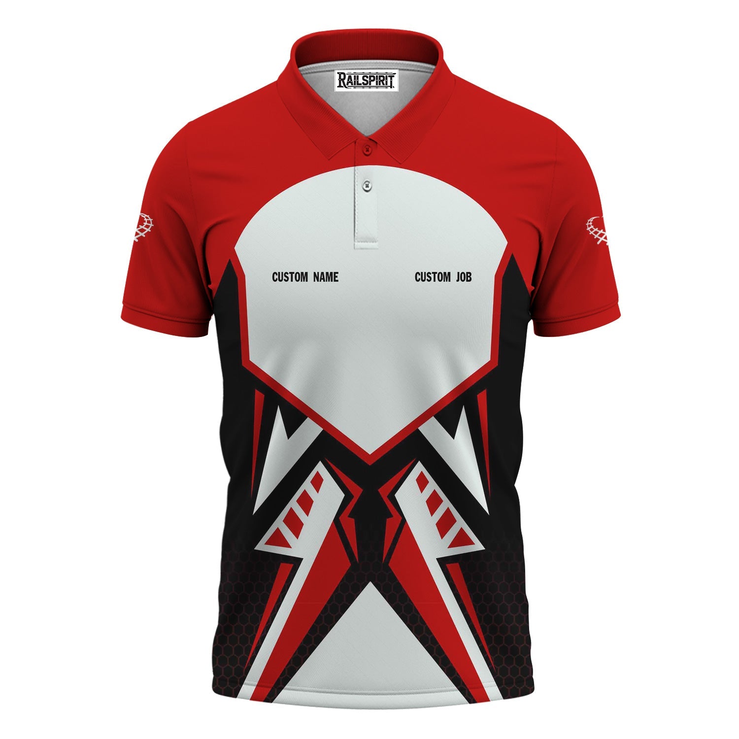Railspirit Personalized The Chief Santa Fe Railroad Polo Shirt Vibriant Style with Custom Position Train Shirt