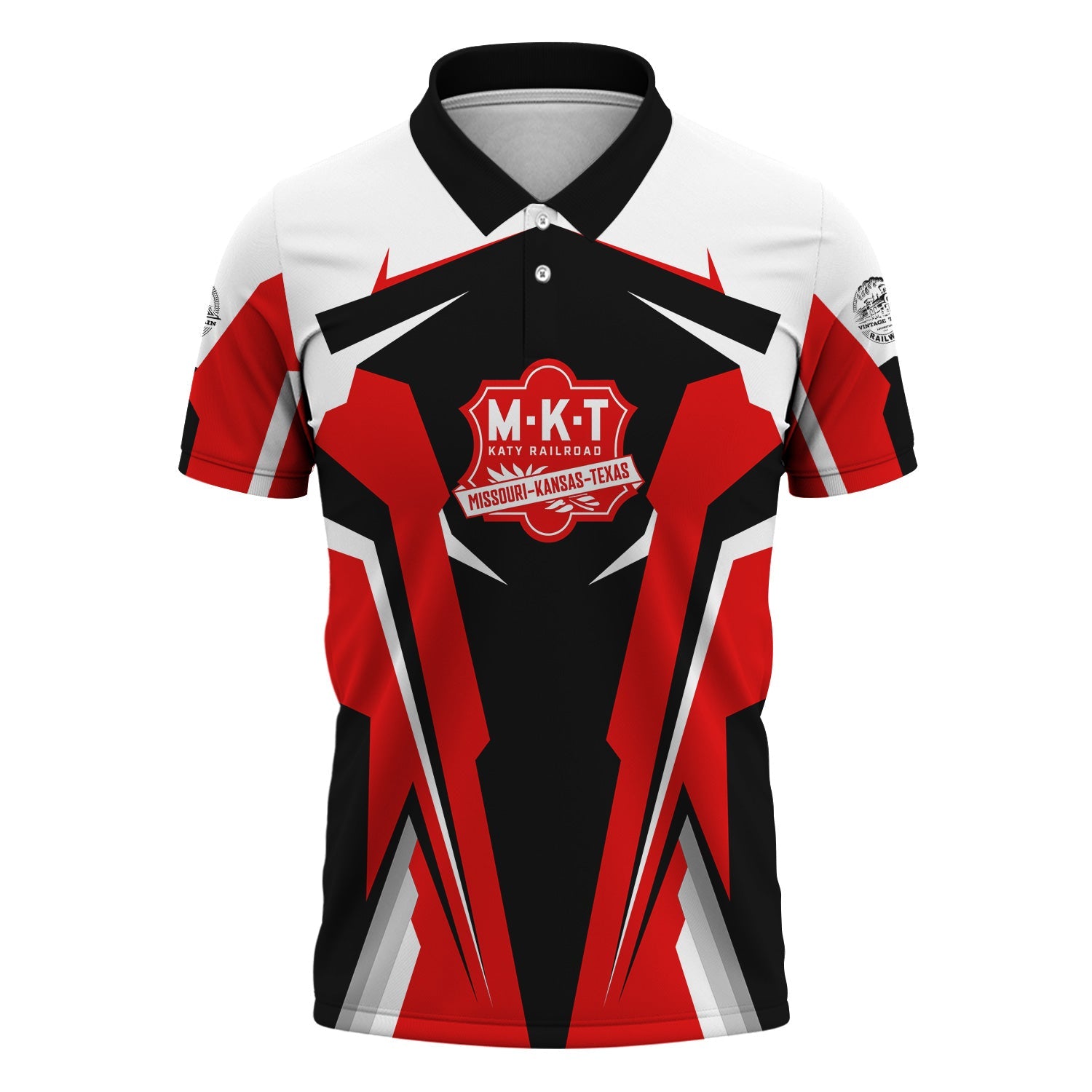Railspirit Personalized Katy Railroad Polo Shirt Strong Line Style Train Unisex Shirt All Over Print