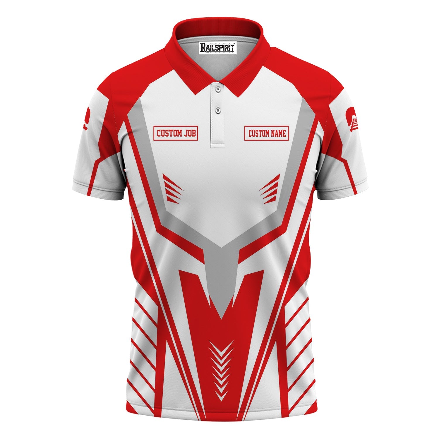 Railspirit Personalized Katy Railroad Polo Shirt Workwear-Inspired with Custom Position Train Shirt