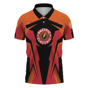 Railspirit Personalized Pacific Electric Railroad Polo Shirt Strong Line Style Train Unisex Shirt All Over Print