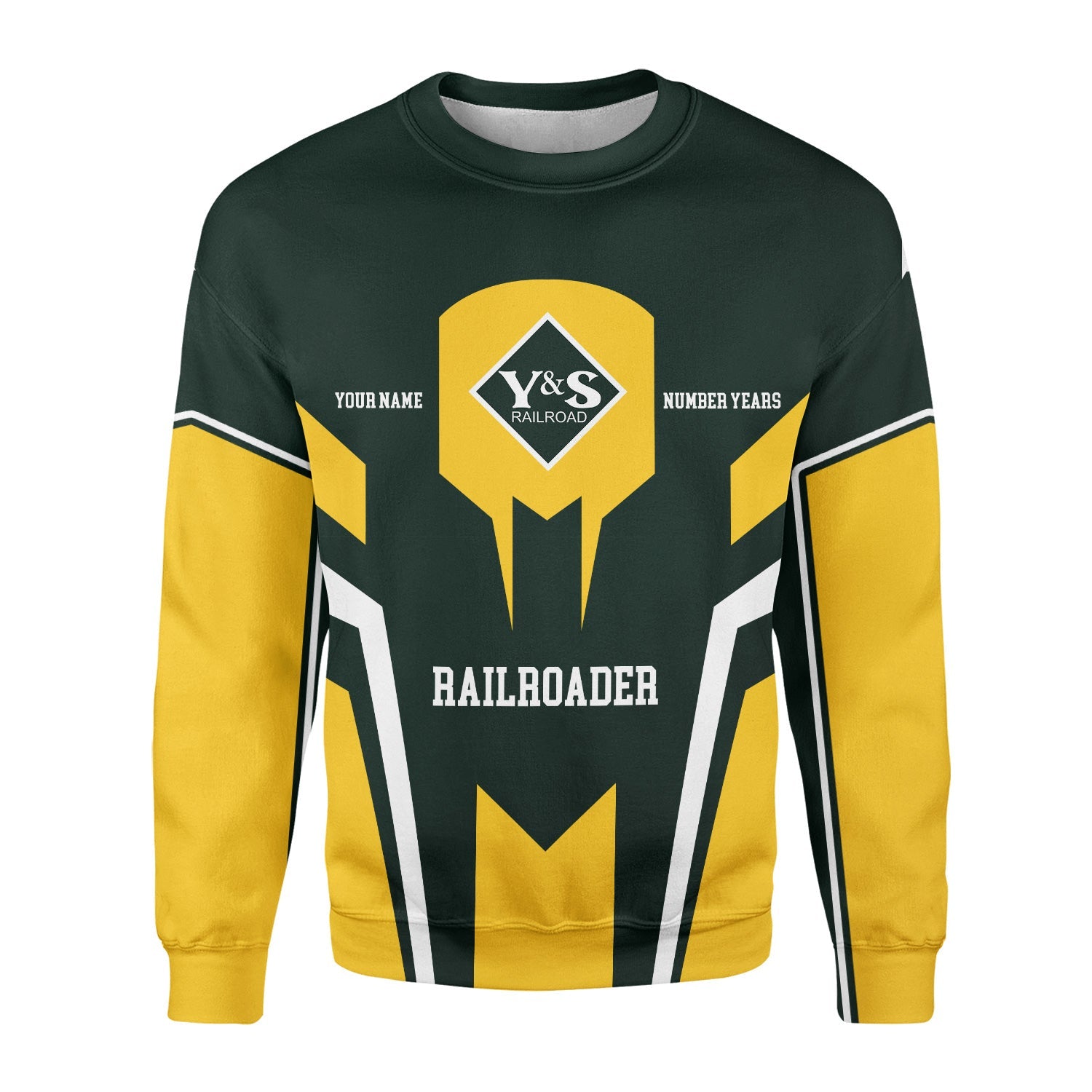 Railspirit Personalized Youngstown & Southern Railroad Sweatshirt Custom Year Railroader Shirt Gift Idea For Train Lover