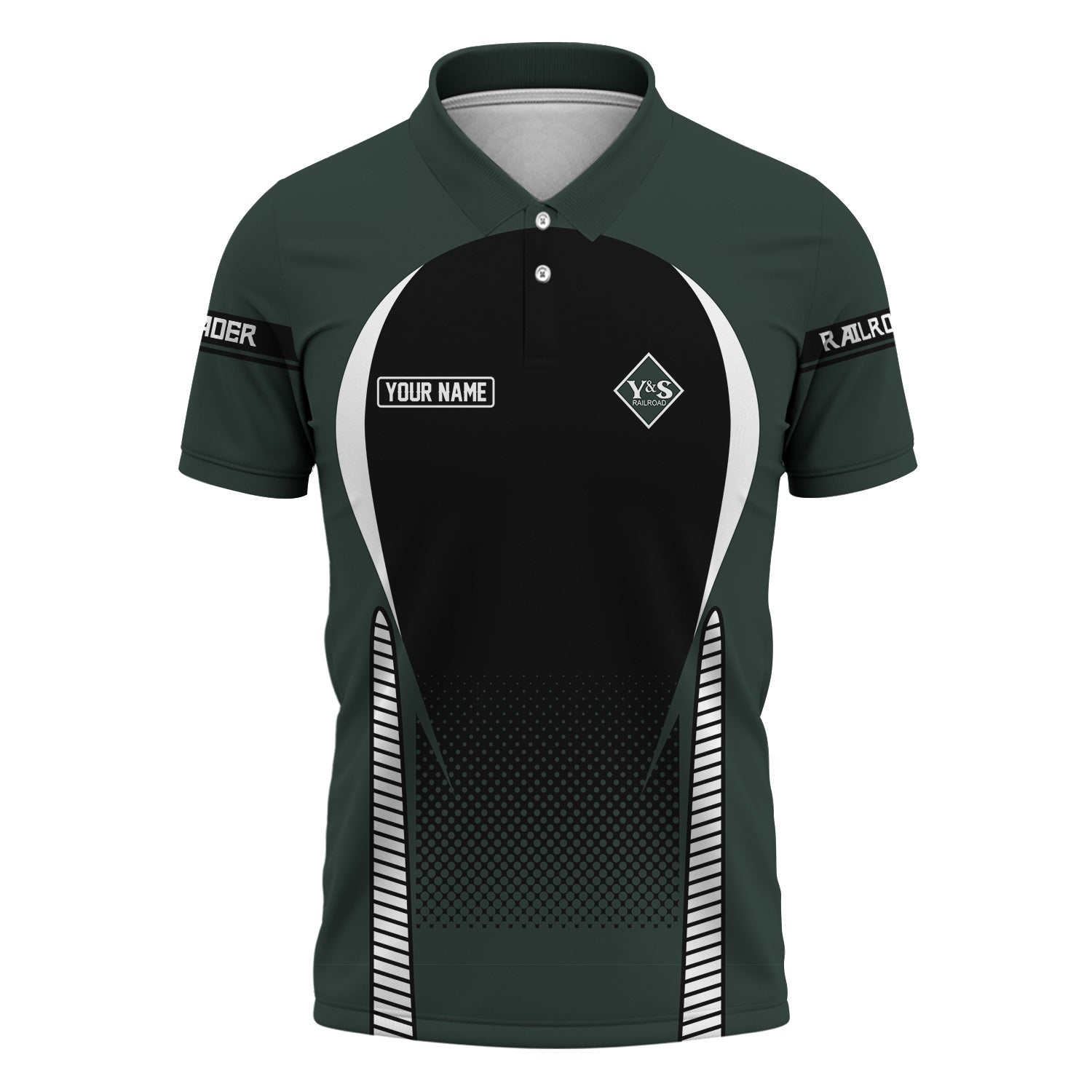 Railspirit Personalized Youngstown & Southern Railroad Polo Shirt Stress Is Caused By Not Having Enough Trains Shirt All Over Print