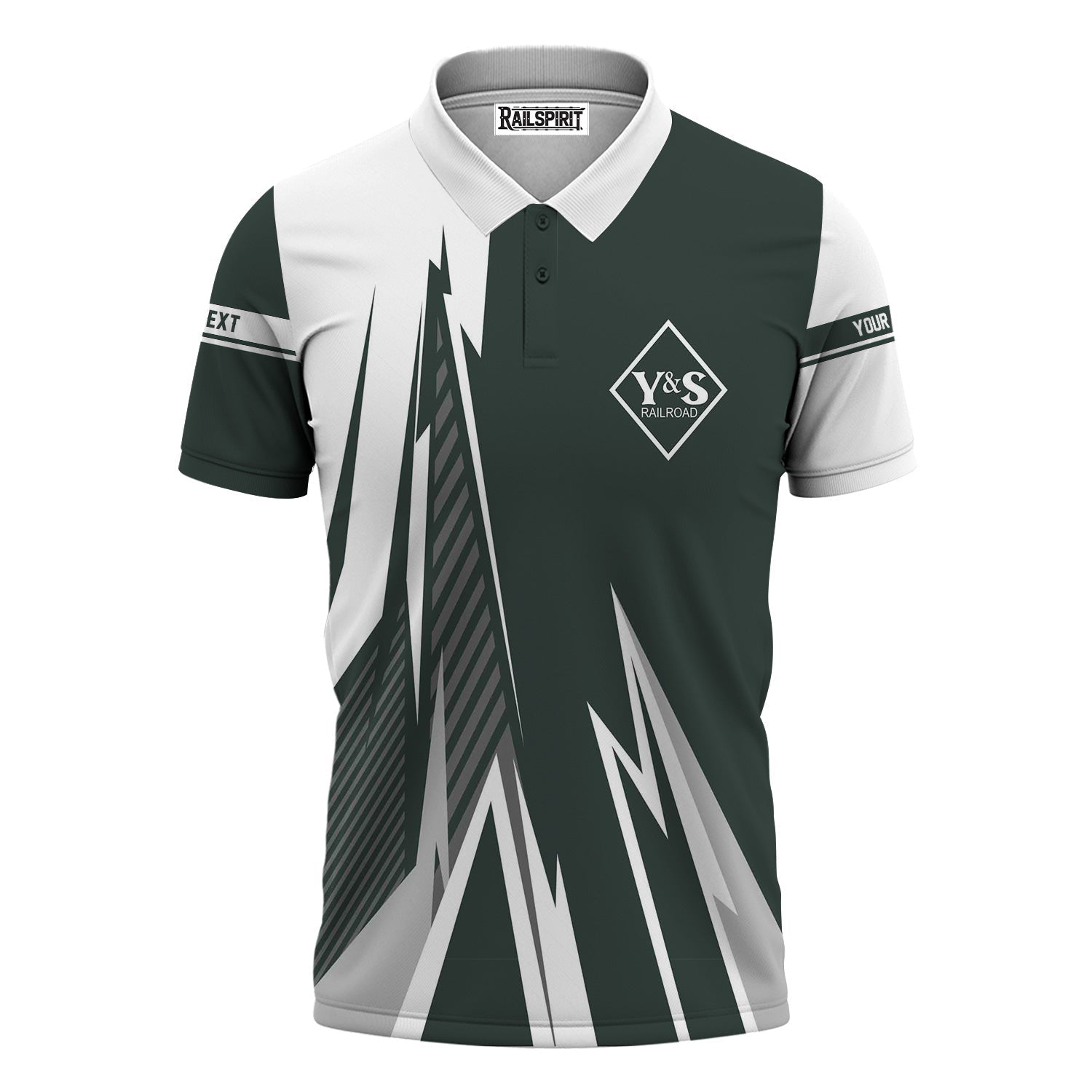 Railspirit Personalized Youngstown & Southern Railroad Polo Shirt Lightning-Inspired Railway Style Shirt For Train Lovers