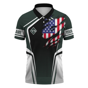 Railspirit Personalized Youngstown & Southern Railroad Polo Shirt American Eagle Vintage Train Shirt