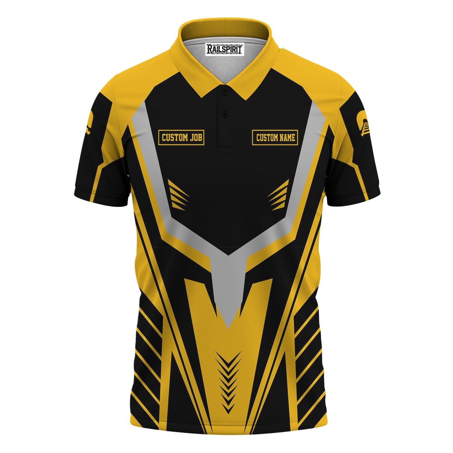 Railspirit Personalized Richmond, Fredericksburg And Potomac Railroad Polo Shirt Workwear-Inspired with Custom Position Train Shirt