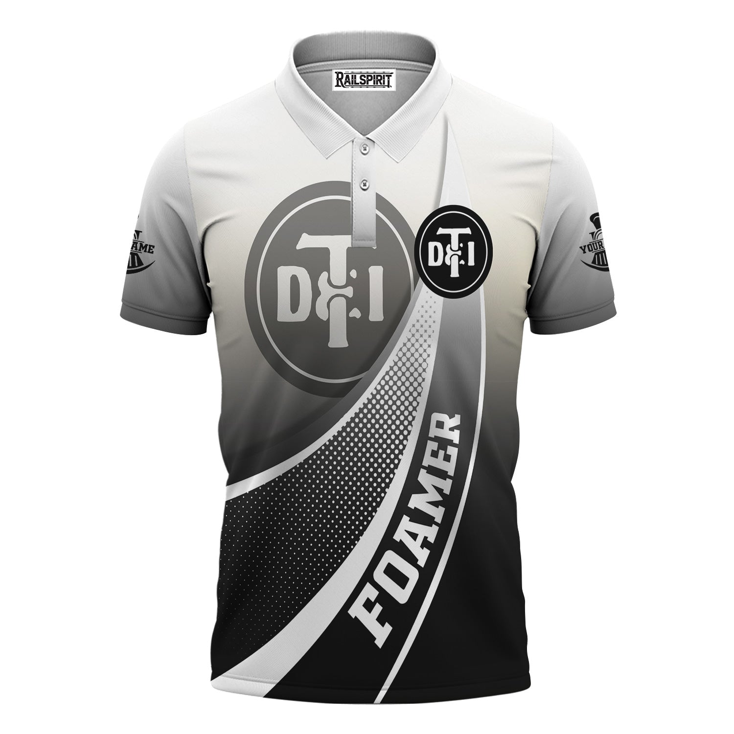Railspirit Personalized Detroit Toledo And Ironton Railroad Polo Shirt Railway-Themed Style Shirt Gift Idea For Trainspotter