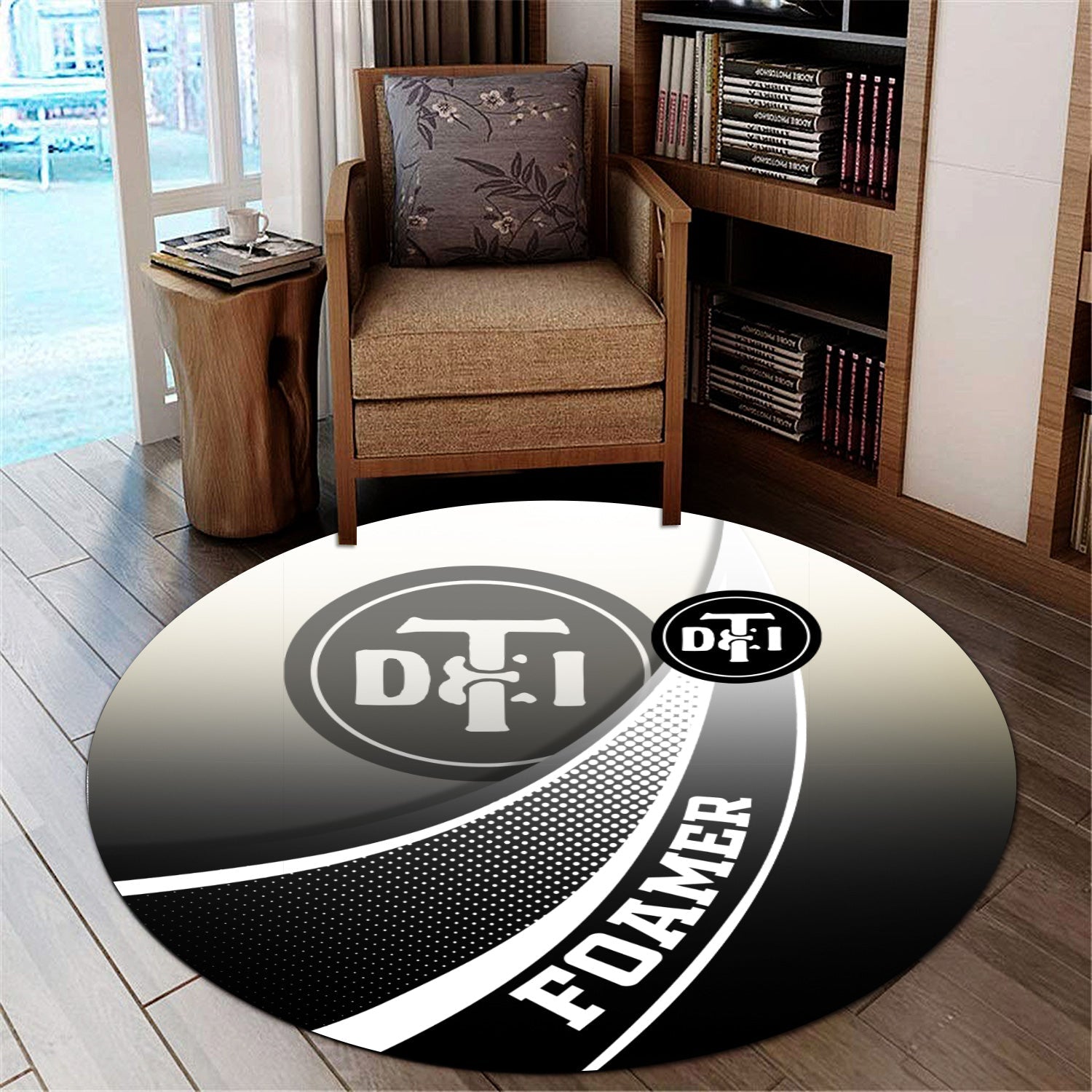 Railspirit Detroit Toledo And Ironton Railroad Round Mat Railway-Themed Style Mat Gift Idea For Trainspotter