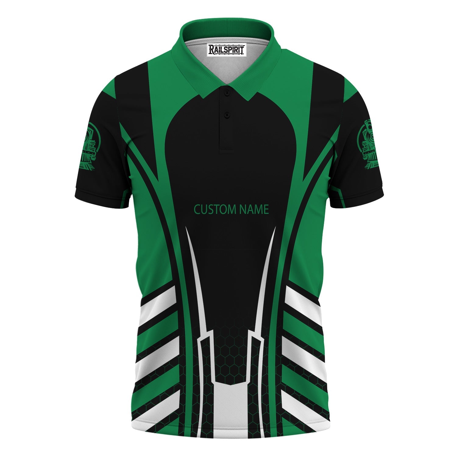 Railspirit Personalized Pittsburgh And Lake Erie Railroad Polo Shirt Striped Railroad Style Train Shirt All Over Print