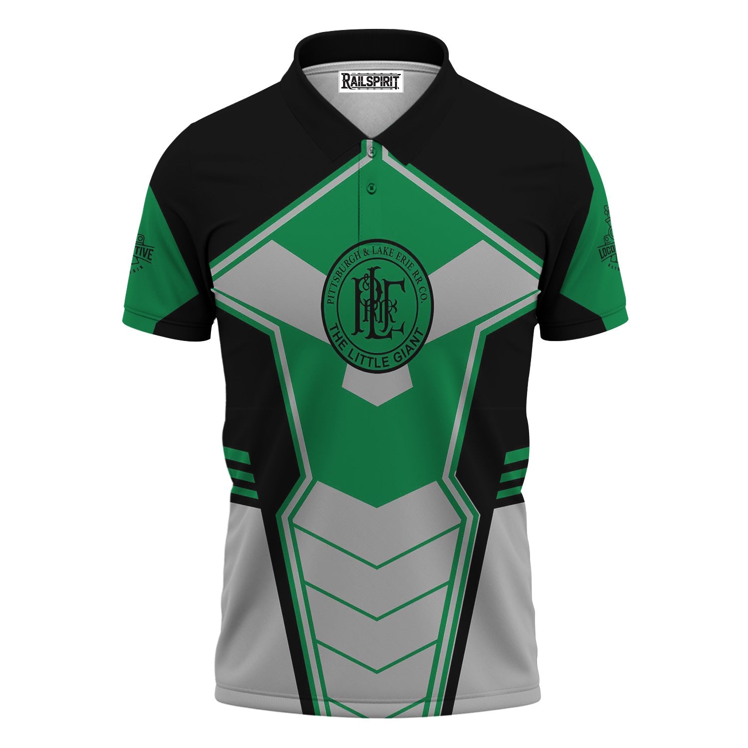 Railspirit Personalized Pittsburgh And Lake Erie Railroad Polo Shirt Engine-Inspired Style Train Shirt for Railroad Fanatic