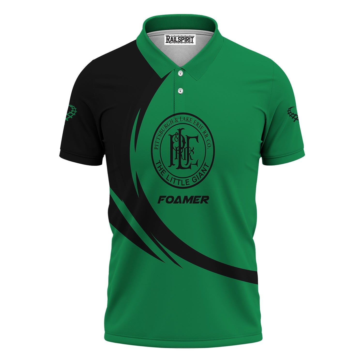 Railspirit Personalized Pittsburgh And Lake Erie Railroad Polo Shirt Unique Graphic Style Shirt For Train Enthusiasts