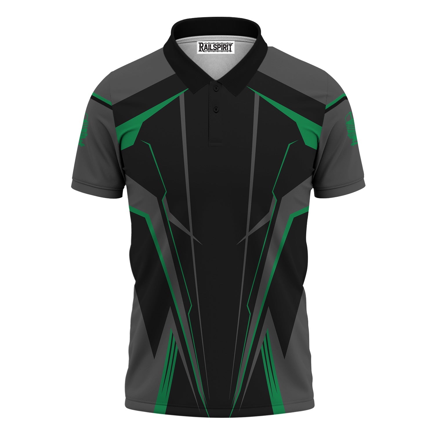 Railspirit Personalized Pittsburgh And Lake Erie Railroad Polo Shirt Lightning-Edge Design Train Shirt For Railroad Lovers