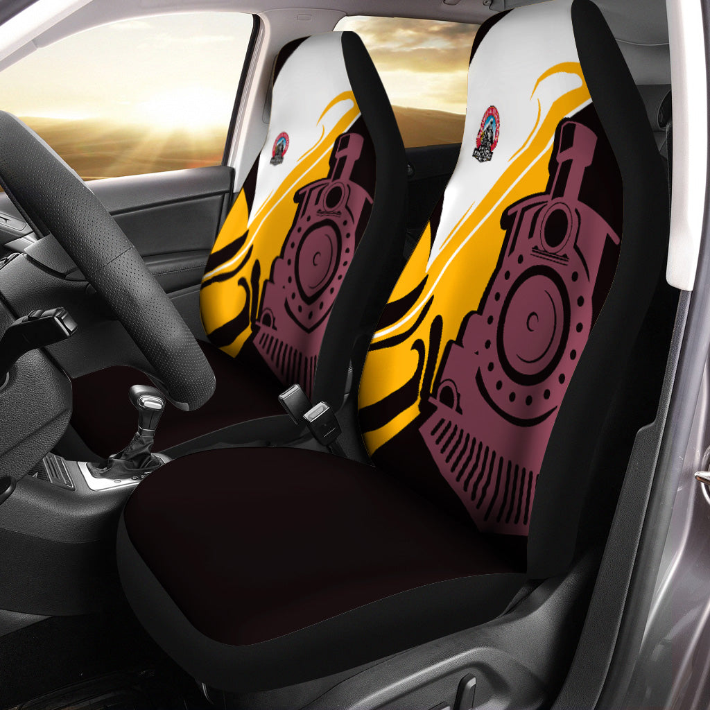 Railspirit Durango And Silverton Narrow Gauge Railroad Car Seat Cover Flame-Inspired Style Seat Cover Gift Idea For Train Lovers