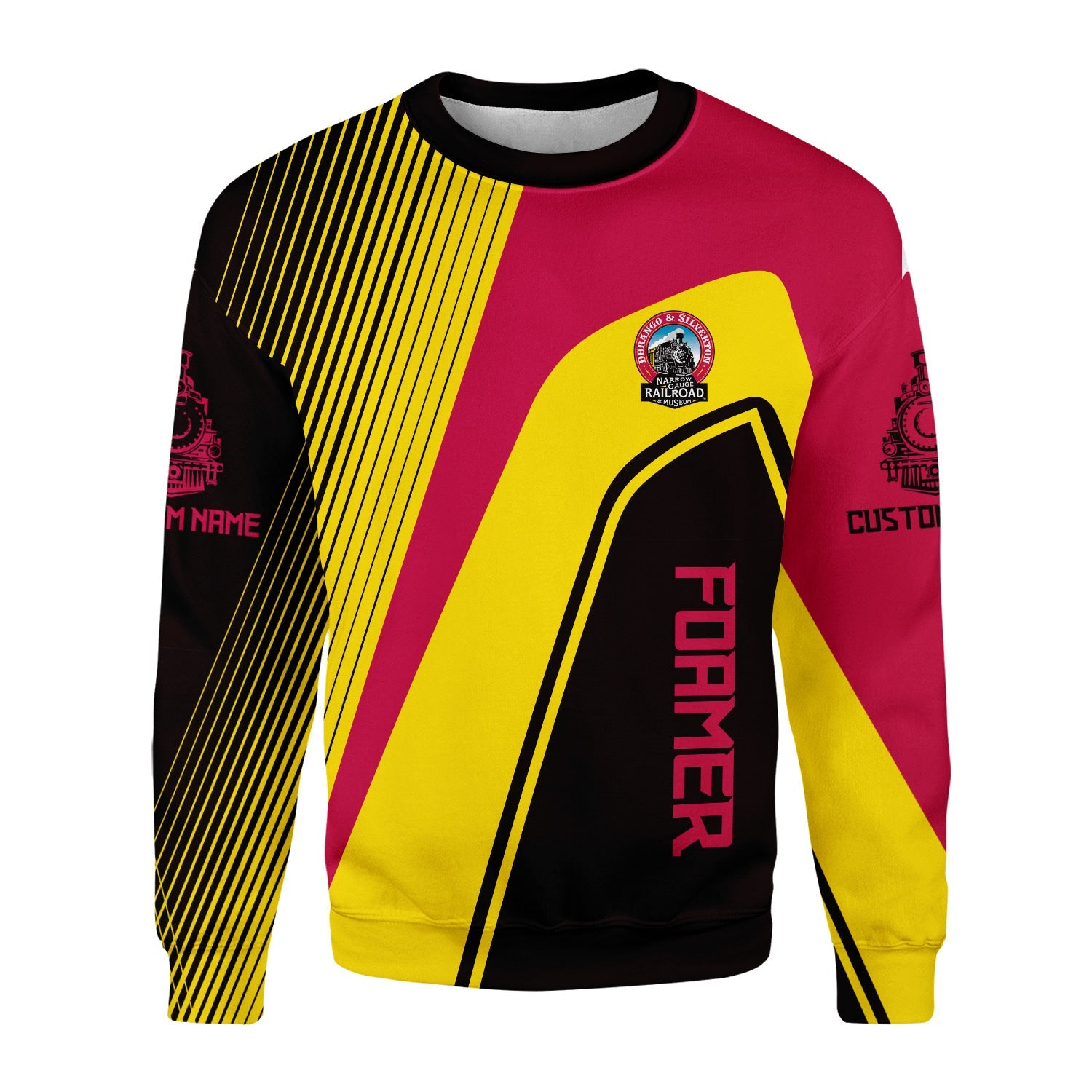 Railspirit Personalized Durango And Silverton Narrow Gauge Railroad Sweatshirt Vibrant Striking Style Shirt For Rail Enthusiasts