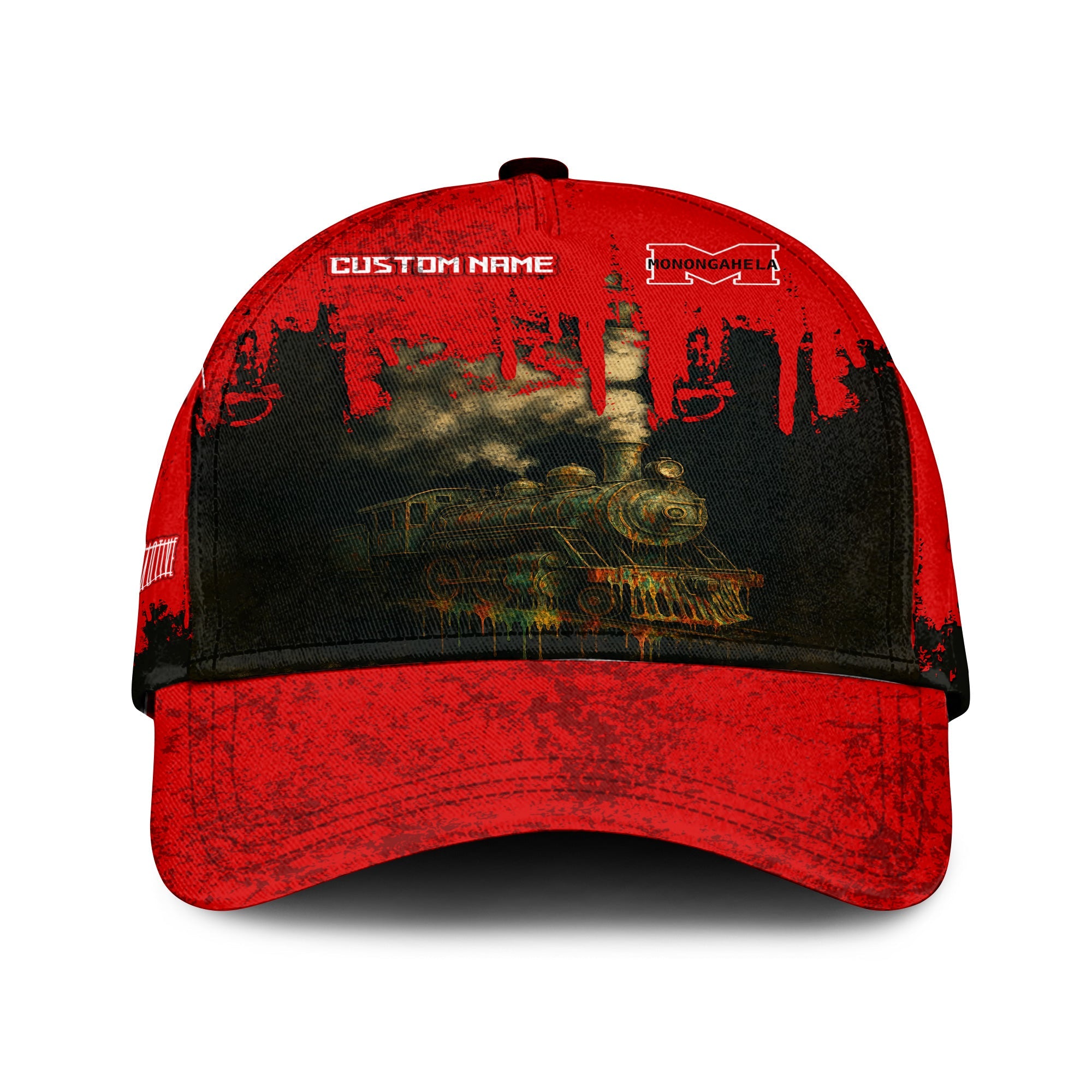 Railspirit Personalized Monongahela Railroad Classic Cap Vintage Train Art Style Cap For Locomotive Fans