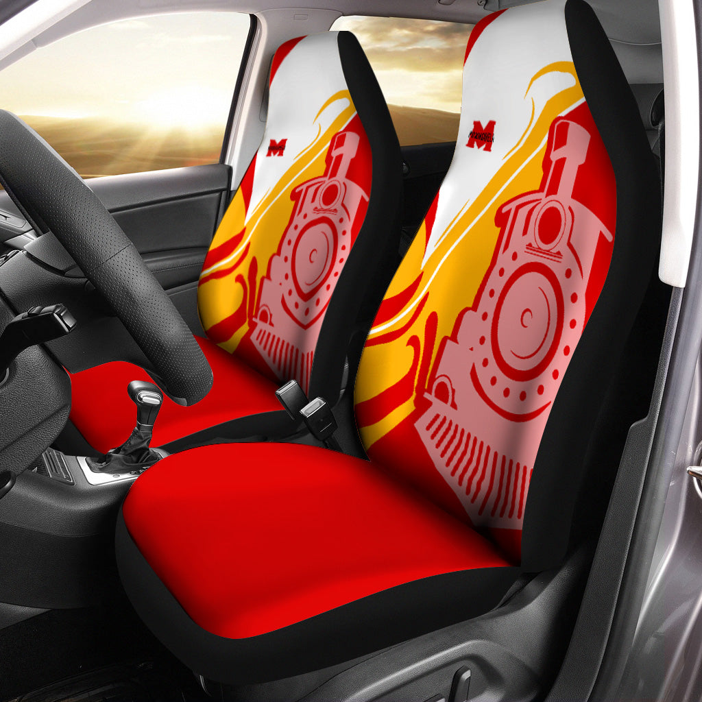 Railspirit Monongahela Railroad Car Seat Cover Flame-Inspired Style Seat Cover Gift Idea For Train Lovers