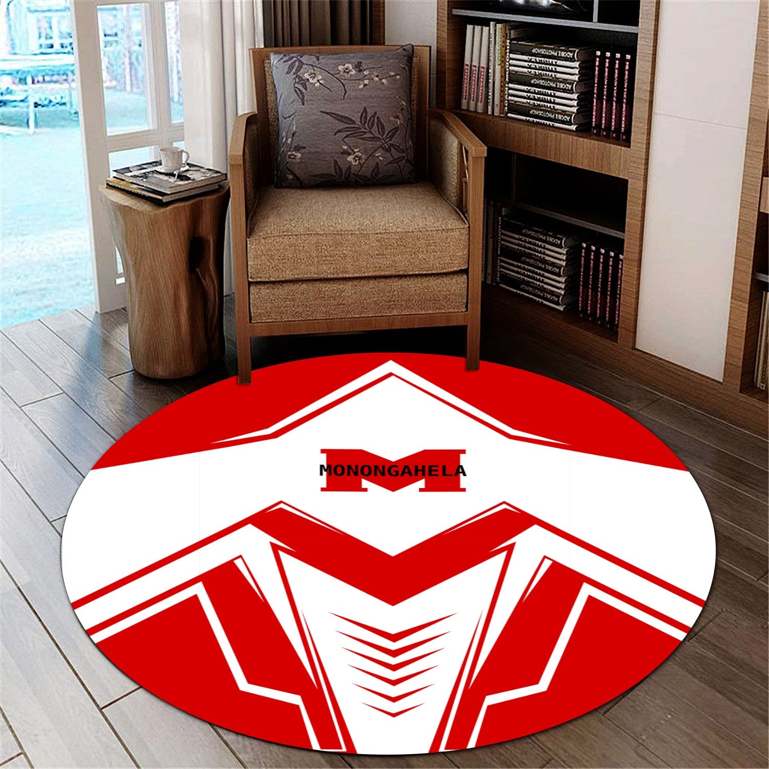 Railspirit Monongahela Railroad Round Mat Railway Trainspotter Style Mat Gift Idea For Foamers