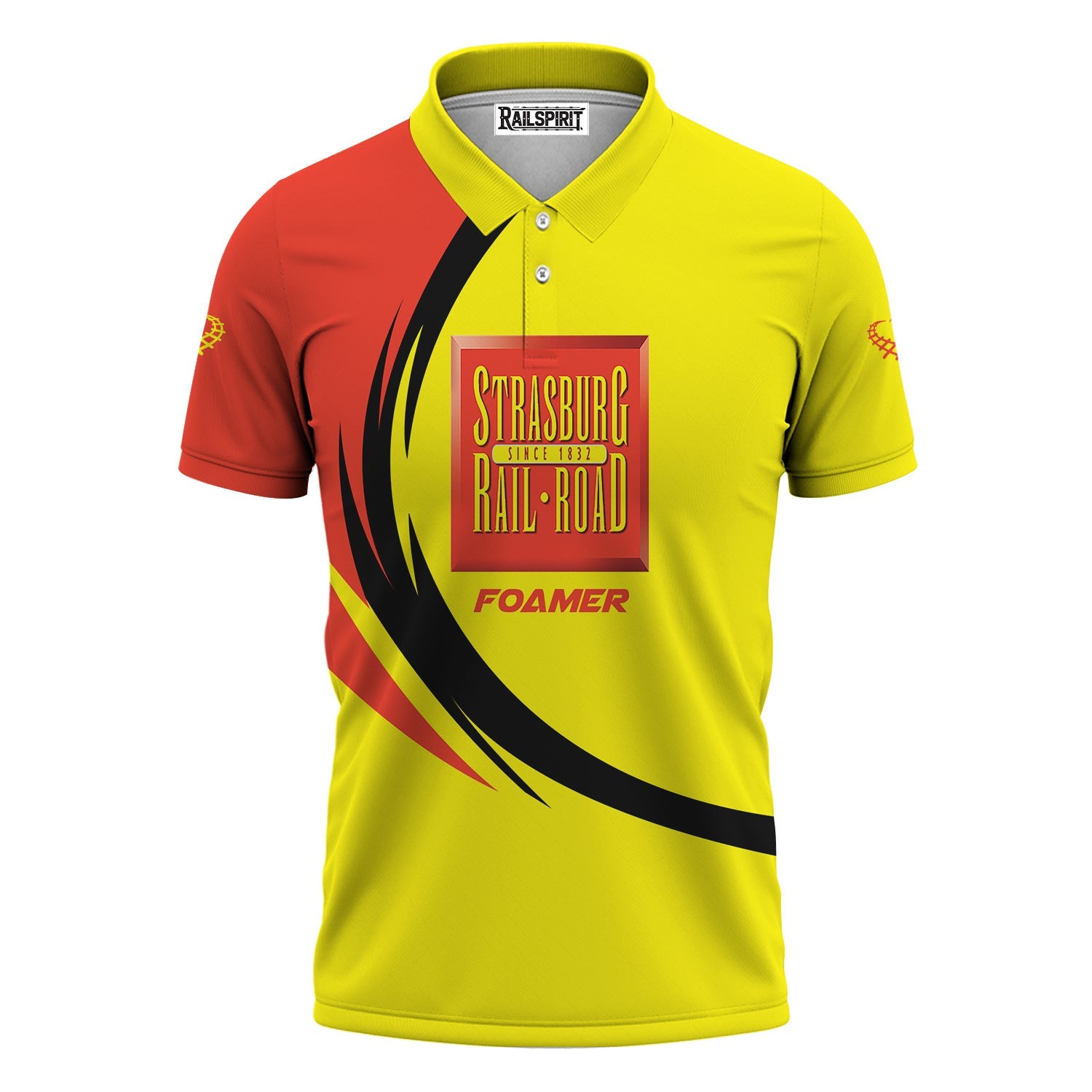 Railspirit Personalized Strasburg Railroad Polo Shirt Unique Graphic Style Shirt For Train Enthusiasts