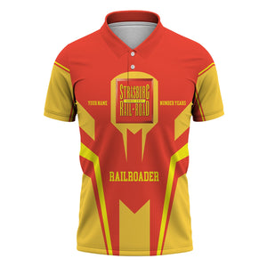 Railspirit Personalized Strasburg Railroad Polo Shirt Custom Year Railroader Shirt Gift Idea For Train Lover
