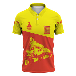 Railspirit Personalized Strasburg Railroad Polo Shirt One Track Mind Unisex Train Shirt Gift Idea For Train Lover