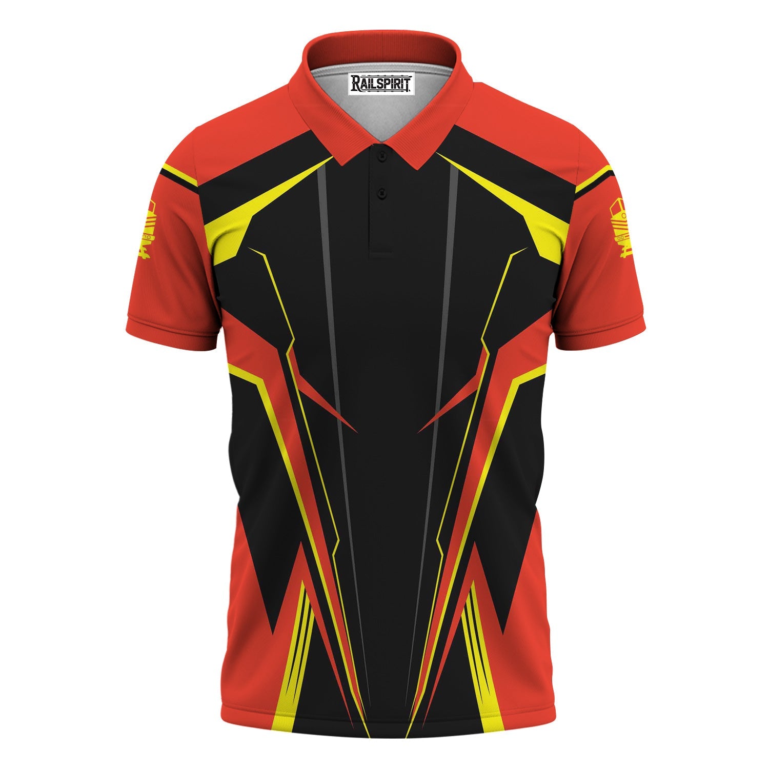 Railspirit Personalized Strasburg Railroad Polo Shirt Lightning-Edge Design Train Shirt For Railroad Lovers