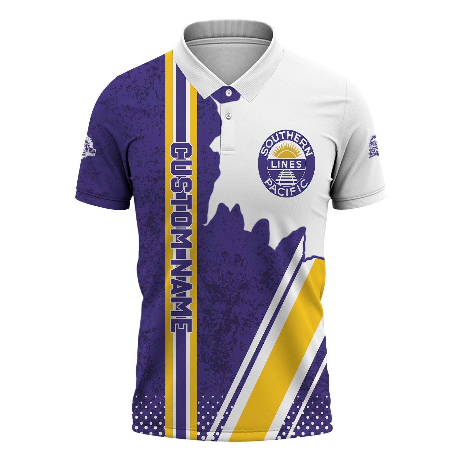 Railspirit Personalized Southern Pacific Railroad Polo Shirt All Over Printed Unisex Shirt