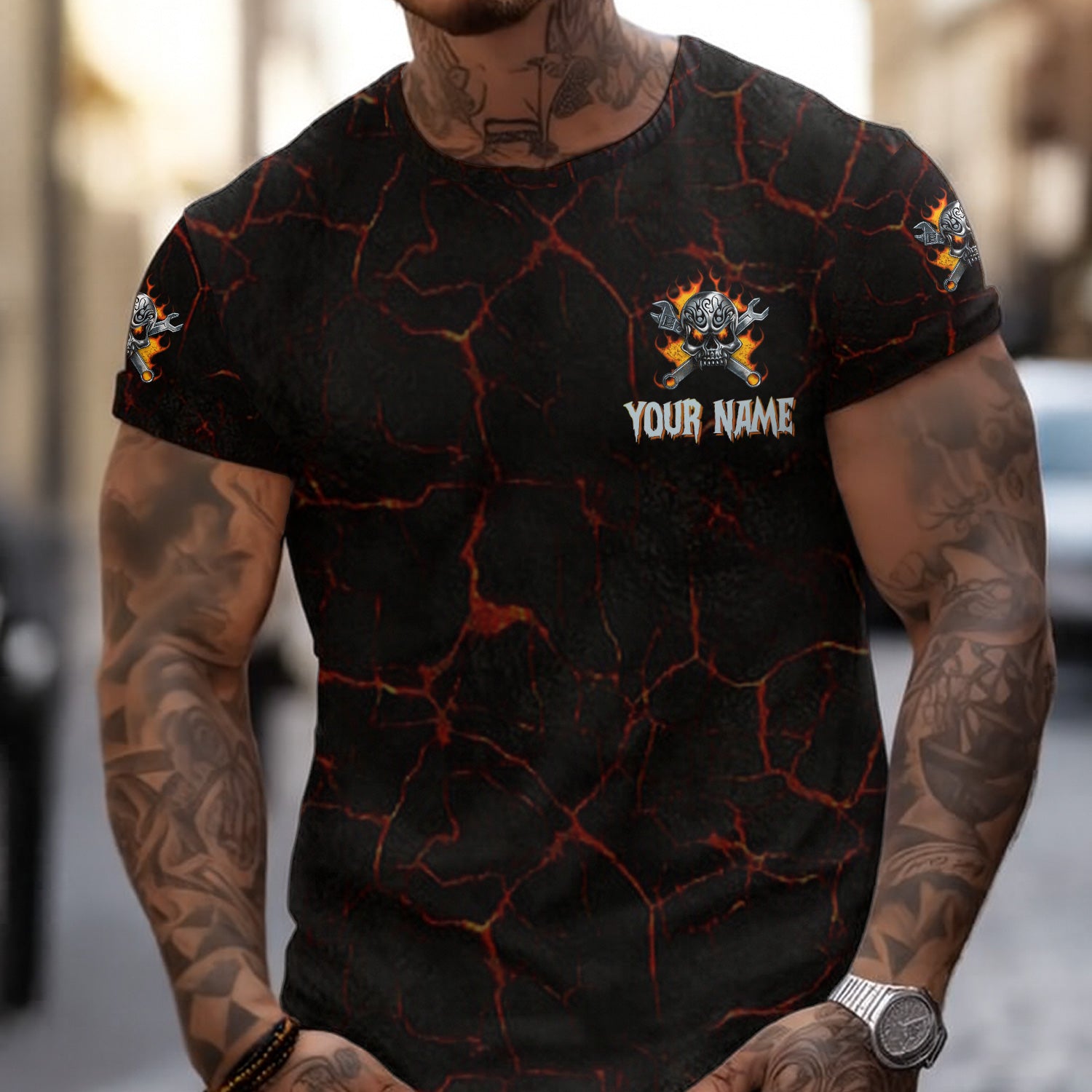 Vintage Mechanic Unisex T Shirt Walk Away I AM A Grumpy Old Mechanic Shirt All Over Print