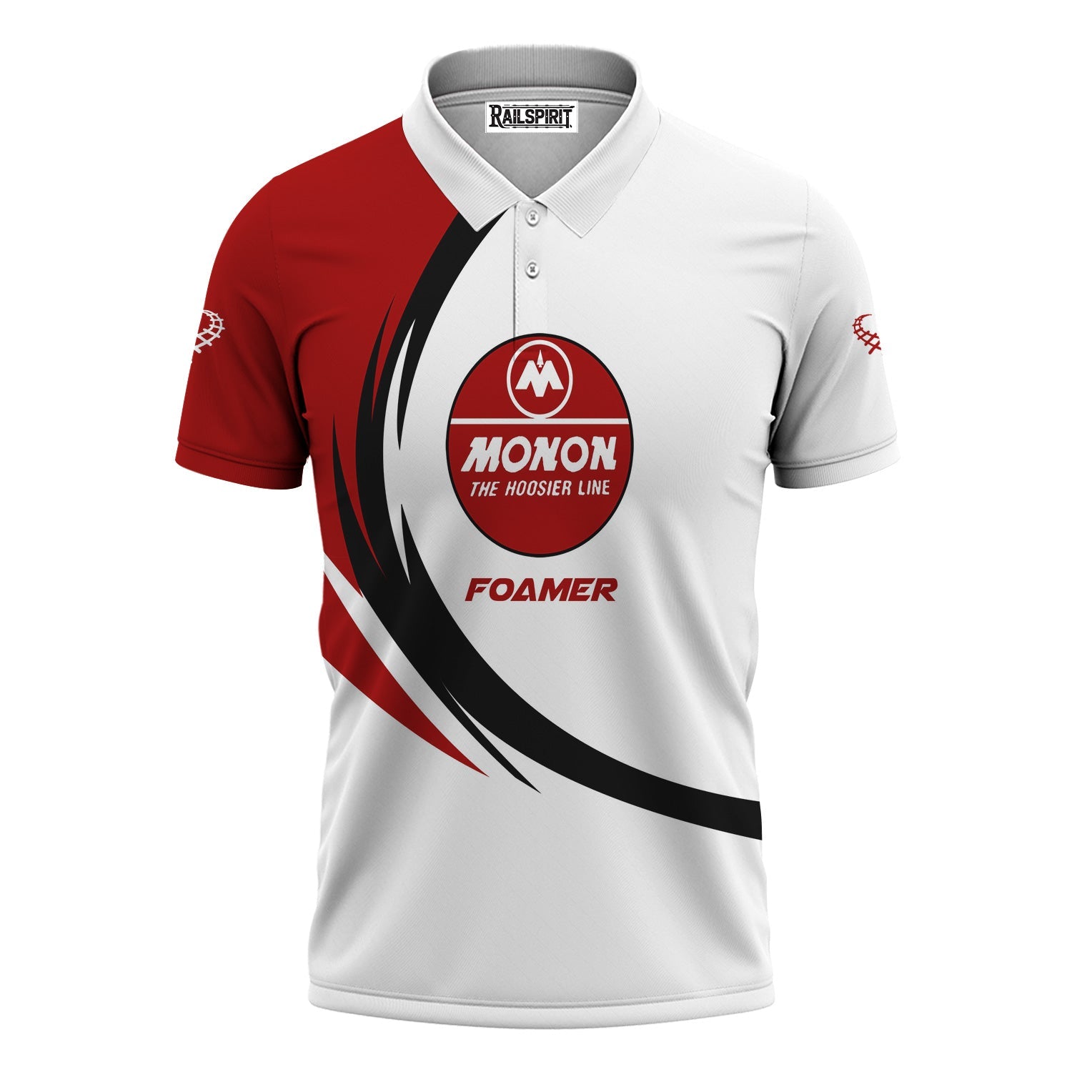 Railspirit Personalized Monon Railroad Polo Shirt Unique Graphic Style Shirt For Train Enthusiasts