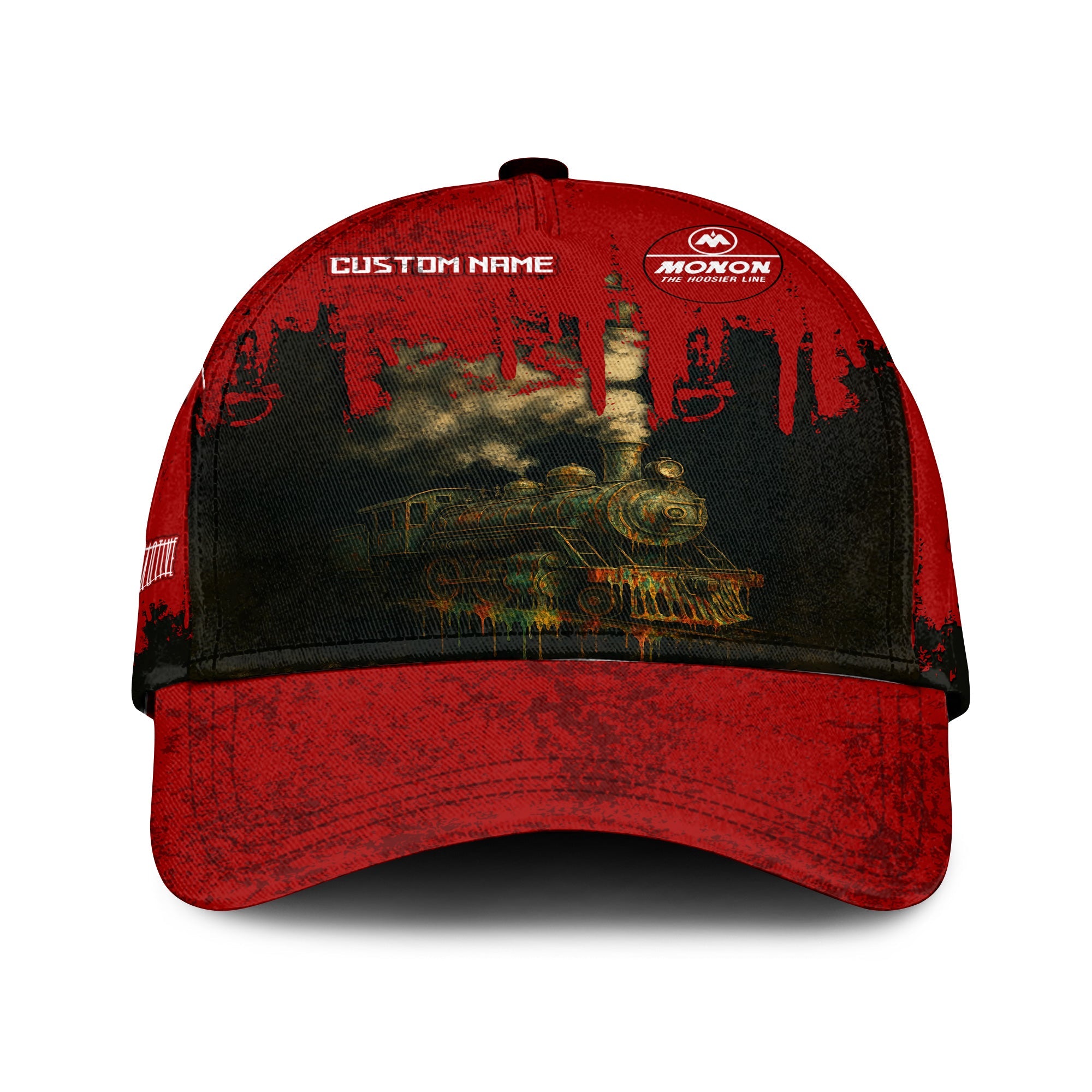 Railspirit Personalized Monon Railroad Classic Cap Vintage Train Art Style Cap For Locomotive Fans